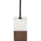 Zuo Stuk Side Table Brown & White
