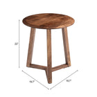Zuo Macaria Side Table Walnut