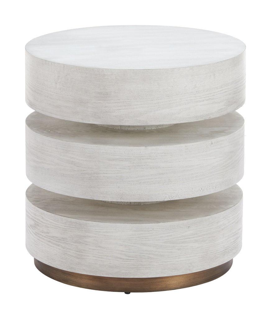 Zuo Laha Side Table Oak White