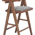 Zuo Delhi Barstool (Set of 2) Gray & Walnut