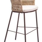 Zuo Freycinet Barstool (Set of 2) Natural