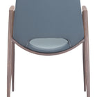 Zuo Desi Dining Chair (Set of 2) Azure Gray & Walnut