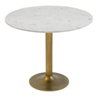Zuo Fullerton Dining Table White & Gold