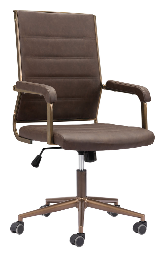 Zuo Auction Office Chair Espresso