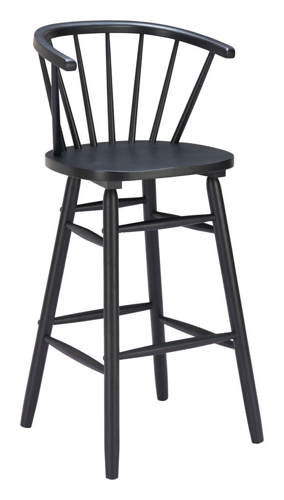 Zuo Stenger Barstool (Set of 2) Black