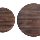 Zuo Rosk Coffee Table Set (2-Piece) Walnut & Black