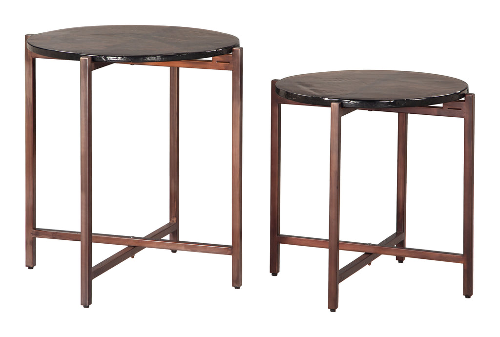 Zuo Gema Coffee Table Set (2-Piece) Bronze