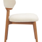 Zuo Cedar Dining Chair (Set of 2) White & Walnut