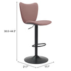 Zuo Elevate Barstool (Set of 2) Brown
