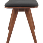 Zuo Kazwali Bench Black & Walnut