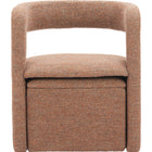 Zuo Atria Accent Chair & Ottoman Tawny Brown
