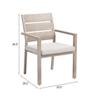 Zuo Reefline Dining Chair (Set of 2) Gray
