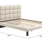 Zuo Placid Queen Bed Beige