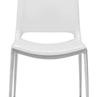 Zuo Ace Dining Chair (Set of 2) White & Silver