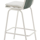 Zuo Luft Barstool (Set of 2) White & Green