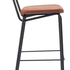 Zuo Charon Barstool (Set of 2) Vintage Brown
