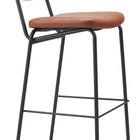 Zuo Charon Barstool (Set of 2) Vintage Brown