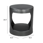 Zuo Nuuk Side Table Black