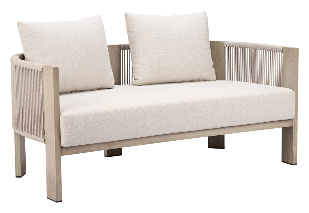 Zuo Sunlit Springs Sofa Gray