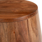Zuo Tornos Side Table Walnut & Deep Blue