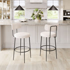 Zuo Blanca Barstool (Set of 2) Ivory