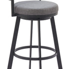 Zuo Gimsby Swivel Barstool Gray