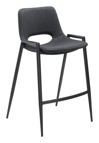 Zuo Desi Counter Stool (Set of 2) Black
