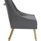 Zuo Maxine Dining Chair Gray & Gold
