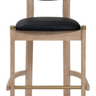Zuo Rilou Barstool (Set of 2) Black & Natural