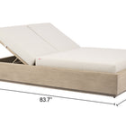 Zuo Varadero Beach Double Chaise Gray