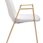 Zuo Desi Dining Chair (Set of 2) White & Gold