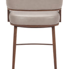 Zuo Poise Counter Stool Brown & Walnut