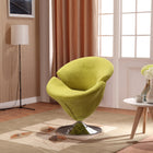 Manhattan Comfort Tulip Modern 5-Piece Accent Chair in Green, Orange, Red, White and Yellow