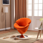 Manhattan Comfort Tulip Modern 5-Piece Accent Chair in Green, Orange, Red, White and Yellow