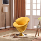 Manhattan Comfort Tulip Modern 5-Piece Accent Chair in Green, Orange, Red, White and Yellow