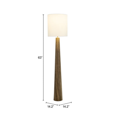 Zuo Woonari Solar Floor Lamp Brown