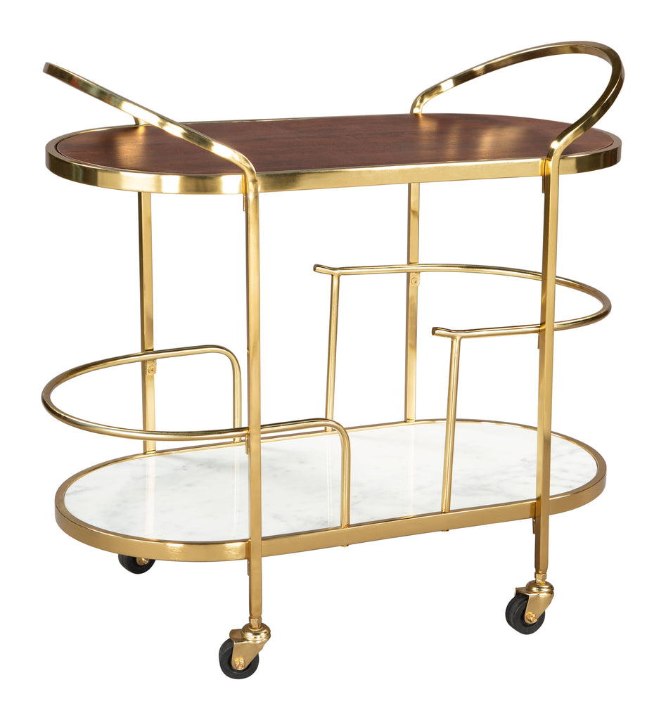 Zuo Antalya Bar Cart Multicolor