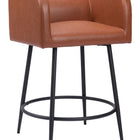 Zuo Horbat Counter Stool (Set of 2) Brown