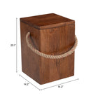 Zuo Omaga Storage Side Table Walnut