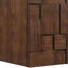 Meridian Furniture Leonardo 24" White Engineered Stone And Solid Wood Wall Mounted Bathroom Vanity
