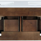 Meridian Furniture Leonardo 48" White Engineered Stone And Solid Wood Wall Mounted Bathroom Vanity (Copy)