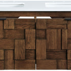 Meridian Furniture Leonardo 48" White Engineered Stone And Solid Wood Wall Mounted Bathroom Vanity (Copy)