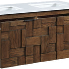 Meridian Furniture Leonardo 48" White Engineered Stone And Solid Wood Wall Mounted Bathroom Vanity (Copy)