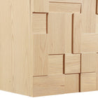 Meridian Furniture Leonardo 24" White Engineered Stone And Solid Wood Wall Mounted Bathroom Vanity