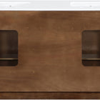 Meridian Furniture Willard 72" White Engineered Stone And Solid Wood Bathroom Vanity