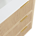 Meridian Furniture Willard 36" White Engineered Stone And Solid Wood Bathroom Vanity