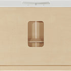 Meridian Furniture Willard 48" White Engineered Stone And Solid Wood Bathroom Vanity