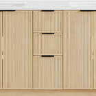 Meridian Furniture Willard 60" White Engineered Stone And Solid Wood Bathroom Vanity