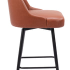 Zuo Keppel Swivel Counter Stool Brown