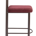 Zuo Livorno Counter Stool (Set of 2) Red & Bronze
